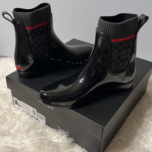 COACH RUBBER RAINBOOTIE - Picture 5 of 5